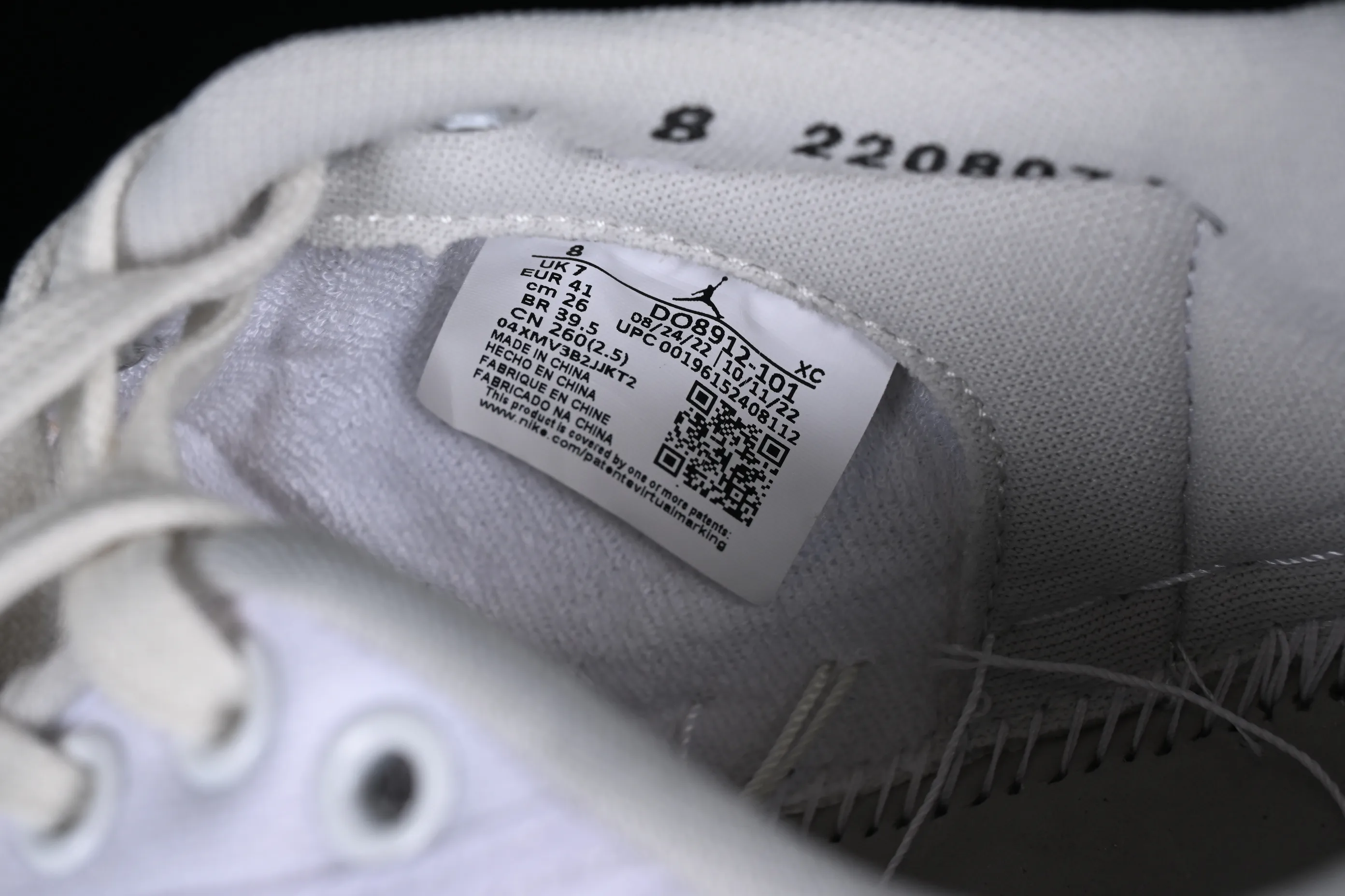 All categories Air Jordan Jordan series basketball shoes Air Jordan 1 Low Y version Uion LA x Air Jordan AJ1 KO Low joint white and gray low-top retro basketball shoes DO8912-101
